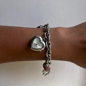SILVER‎ BONGO SPRING CHARM BRACELET WATCH